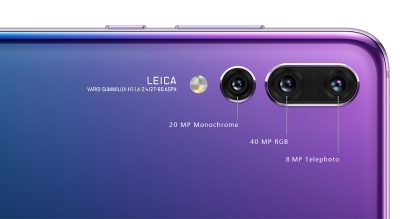 هوآوی P20 پرو از دوربین سه‌قلوی ساخت لایکا بهره می‌برد.